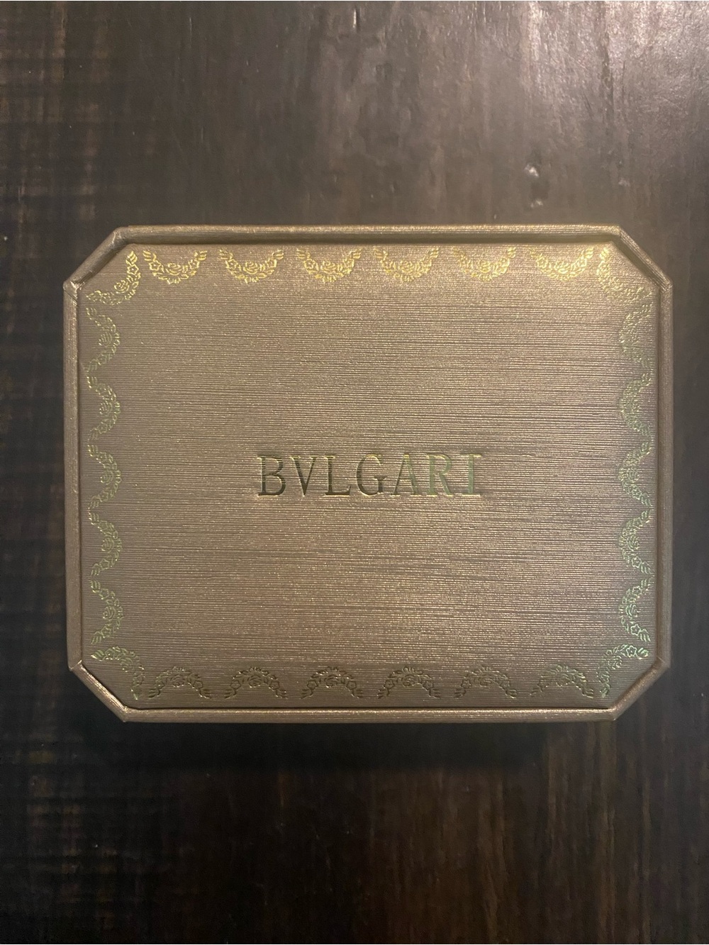 Bulgari Gold-Tone Decorative Jewelry Box and Jewelry Pouch